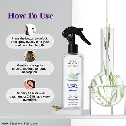 Rosemary Rice Water Hair Spray 200ml